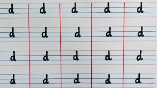 Learn to write small d |Lowercase letters for kids |Small letter alphabets writinglAlphabetslearning