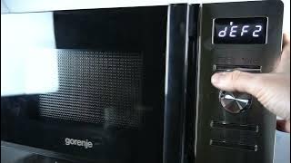 Microwave GORENJE MO20A4XH Advanced - What DEF1 and DEF2 Mean | Settings Explanation