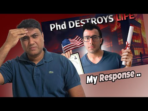 My Reaction To "phd Destroys Your Career! Dark Side!" @harnoorsinghofficial  (hindi Video)