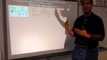 Derivatives using the limit definition part 4