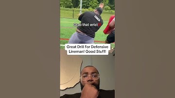 Great Drill for Defensive Lineman! Good Stuff!