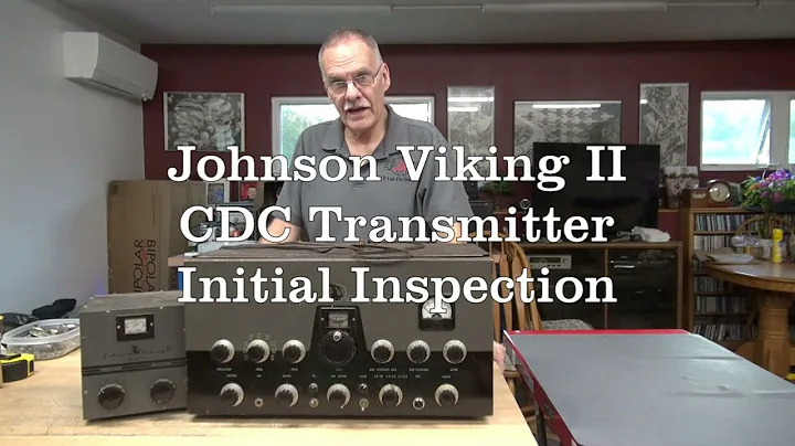 Vintage EF Johnson Viking II CDC Ham tube type transmitter smoked Initial inspection Part 1