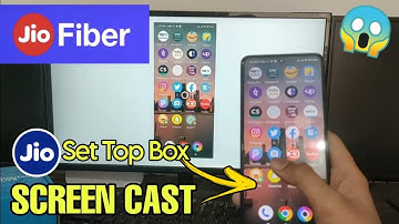 How to screen cast jio set top box to smartphone | How to screen share in jio set top box