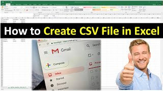 Excel Prepare CSV file for Google Contacts | How to create CSV file for Gmail | CSV Mailing List screenshot 2