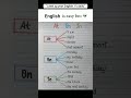 Master English Prepositions in 1 Minute 🔥 | At, On & In Explained Like a Boss