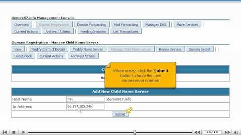 Creating Private Nameservers at StarGate.com
