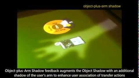 Object and Arm Shadows (Video Preview) - CHI 2014 Interactivity Demo