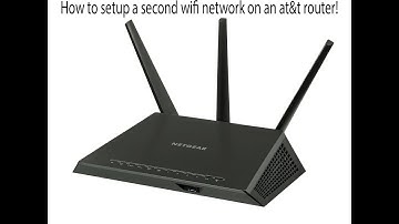 How to setup a second wifi network on one at&t router!