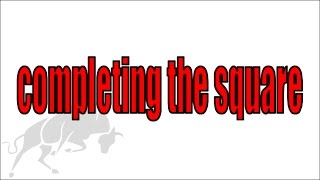 Completing the Square, 3 examples & worksheet