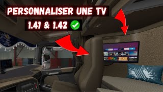 🔰 [ ETS2 1.41 & 1.42 ] Wolli's Interior Addons (TV, Rideaux & Accessoires)Euro Truck Simulator 2 Mod