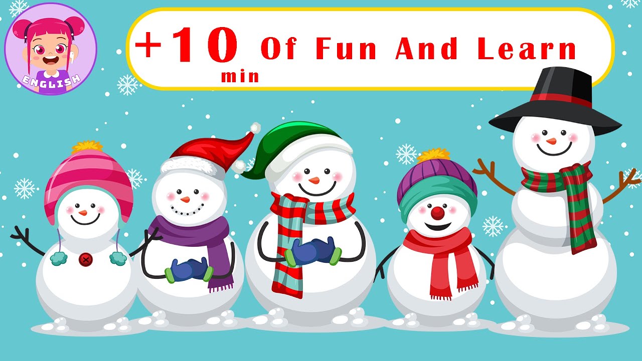 Snowman Finger Family + More Nursery Rhymes & Kids Songs - RoseRyhmes ...