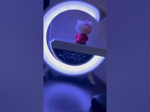 Беспроводная умная колонка 5 в 1 / беспроводная зарядка, RGB светильник ...