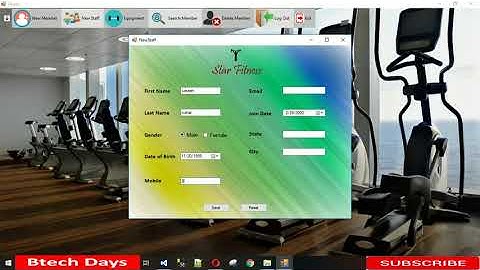 Gym Management System in Csharp (c#, Visual studio, MySql) .net