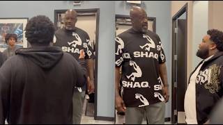 “You Live Here” Shaq Links Up With Rod Wave Backstage After Attending One Of His Concert