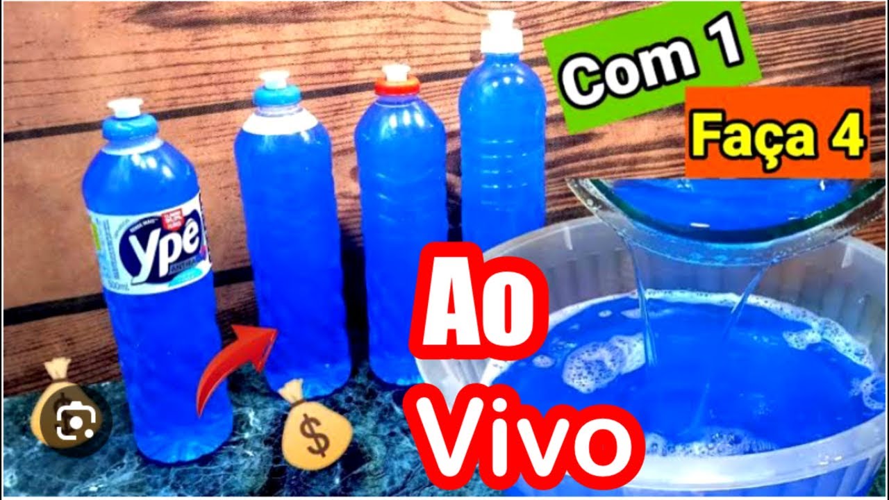 💰PAREI DE GASTAR DINHEIRO DETERGENTE LÍQUIDO CASEIRO MULTIPLICADO PASSO A PASSO