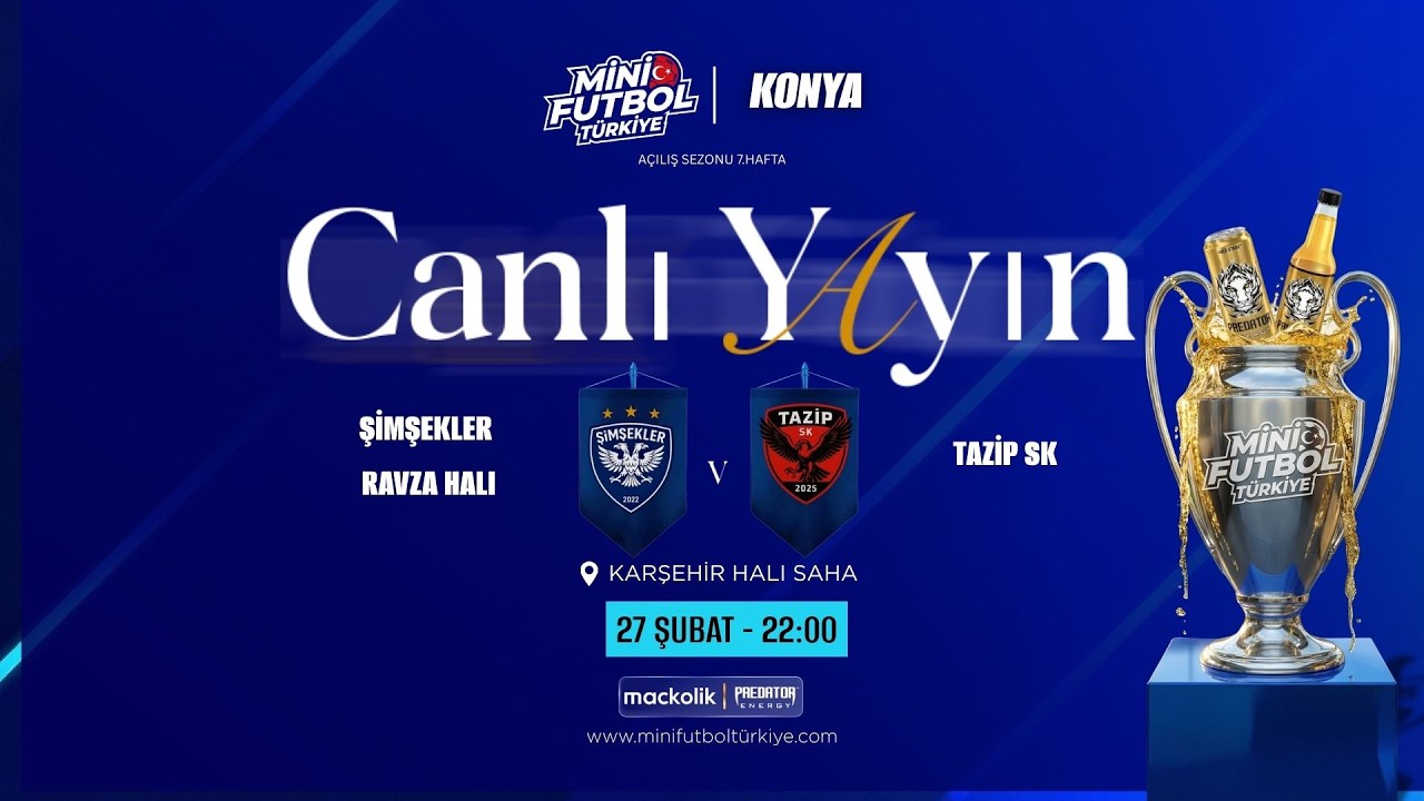 mini futbol konya acılıs sezonu RAVZA HALI VS TAZİP