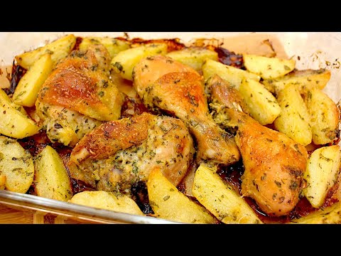 Vídeo: Uma Receita Simples De Frango E Batata No Forno