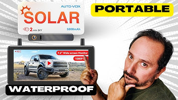 ☀️ WIRELESS & EASY! AUTO-VOX Solar Backup Camera REVIEW! 🚚