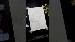 Hanuman Ji Drawing, #shorts #hanuman #drawing