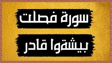 سورة فصلت Surah Fussilat 🎙 بيشةوا قادر الكردي-بدون اعلانات
