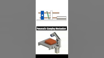 Pneumatic Clamping Mechanism 📌 #mechanism #pneumatics #design3d