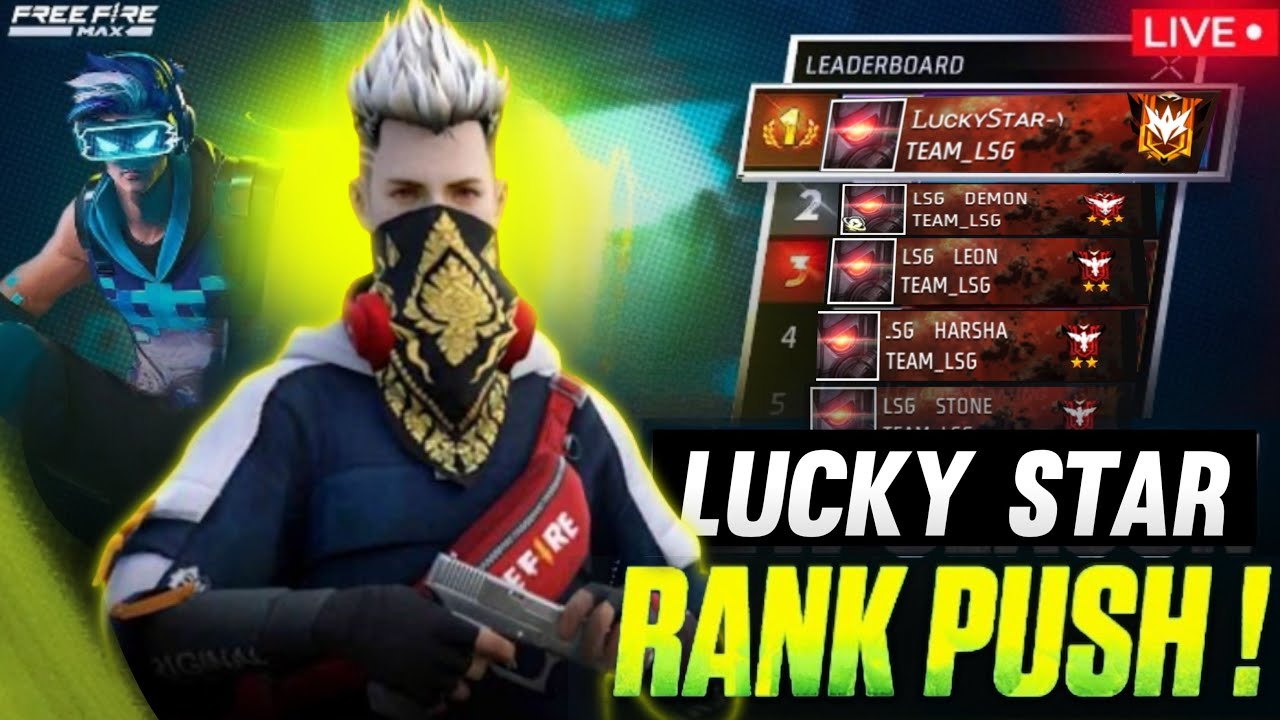 Grand Master Rank Push - Free Fire Telugu - Lucky Star live #LSG # ...