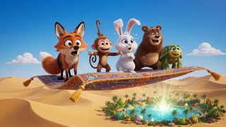 Magic Carpet Ride to Hidden Oasis 🌴✨ | Kids Story KHK