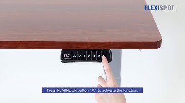 How to Use FlexiSpot Standing Desk Sit/Stand Time Reminder System