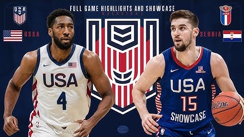 USA vs SERBIA | USAB SHOWCASE | FULL GAME HIGHLIGHTS |       #nba #basketball #olympics
