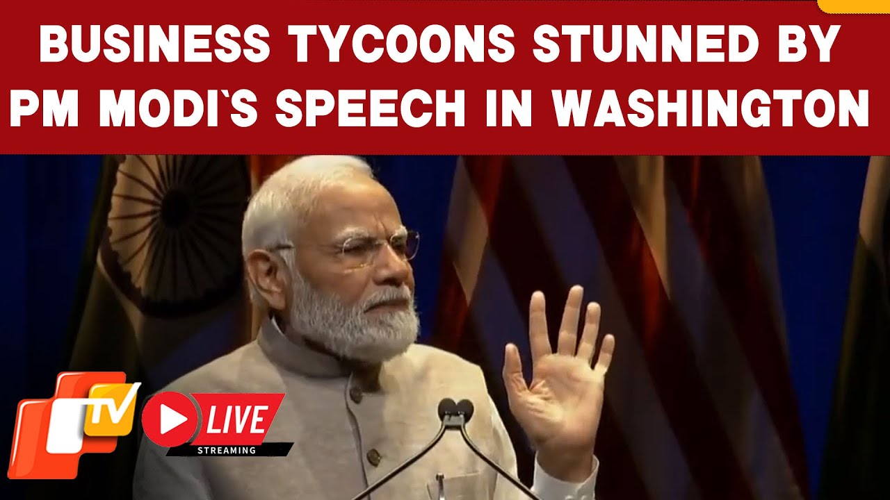 Business tycoons stunned by PM Modi's speech at Washington DC's