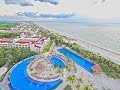 Grand Moon Palace Cancun Mexico Complete Drone 4k Tour (Pools, Water Park, Beaches, Hotels)