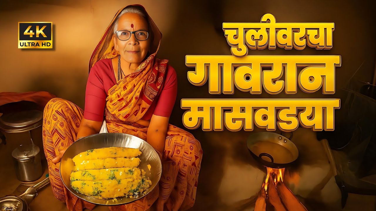 मासवड्या | चुलीवरच्या गावरान रेसिपी | पाट्यावर वाटलेला मसाला | अस्सल गावाकडची मासवडी | Maswadya |