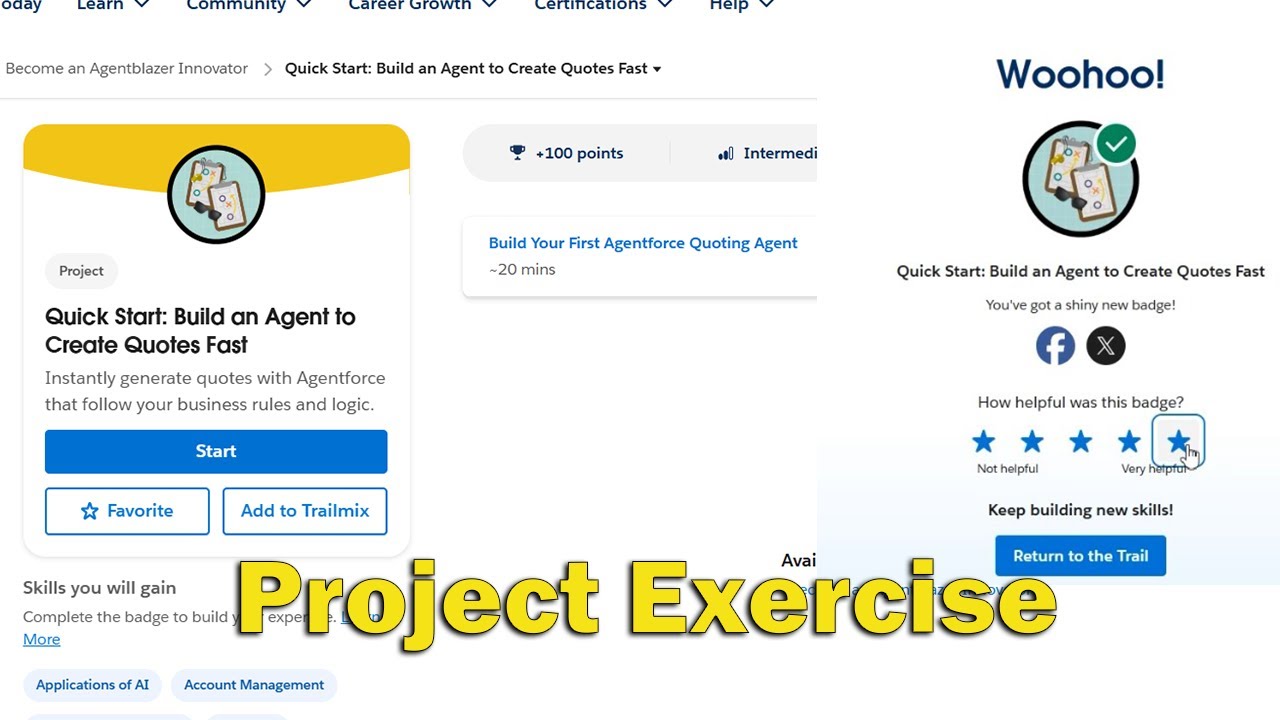 Quick Start Build an Agent to Create Quotes Fast Follow Along Project Exercise