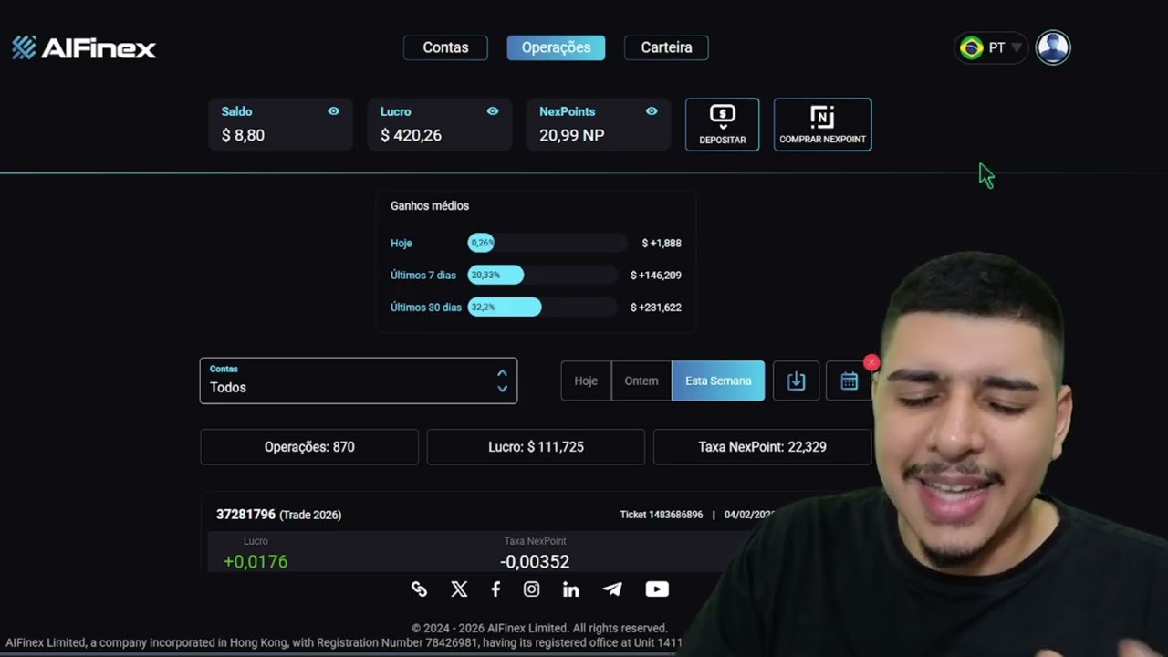 Meus Resultados Testando Inteligência Artificial Trader | AiFinex