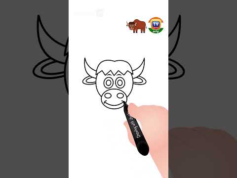 காட்டு எருமையை வரைவது எப்படி #Shorts #ChuChuTVTamil #drawingshorts #drawingtutorial #ChuChuTV100M