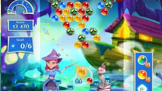 Bubble Witch 2 Saga Level 2071 with no booster & 2 bubbles left