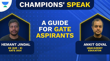 Champions Speak | A Guide for GATE aspirants | Hemant Jindal EE (AIR - 8) | Ankit Goyal