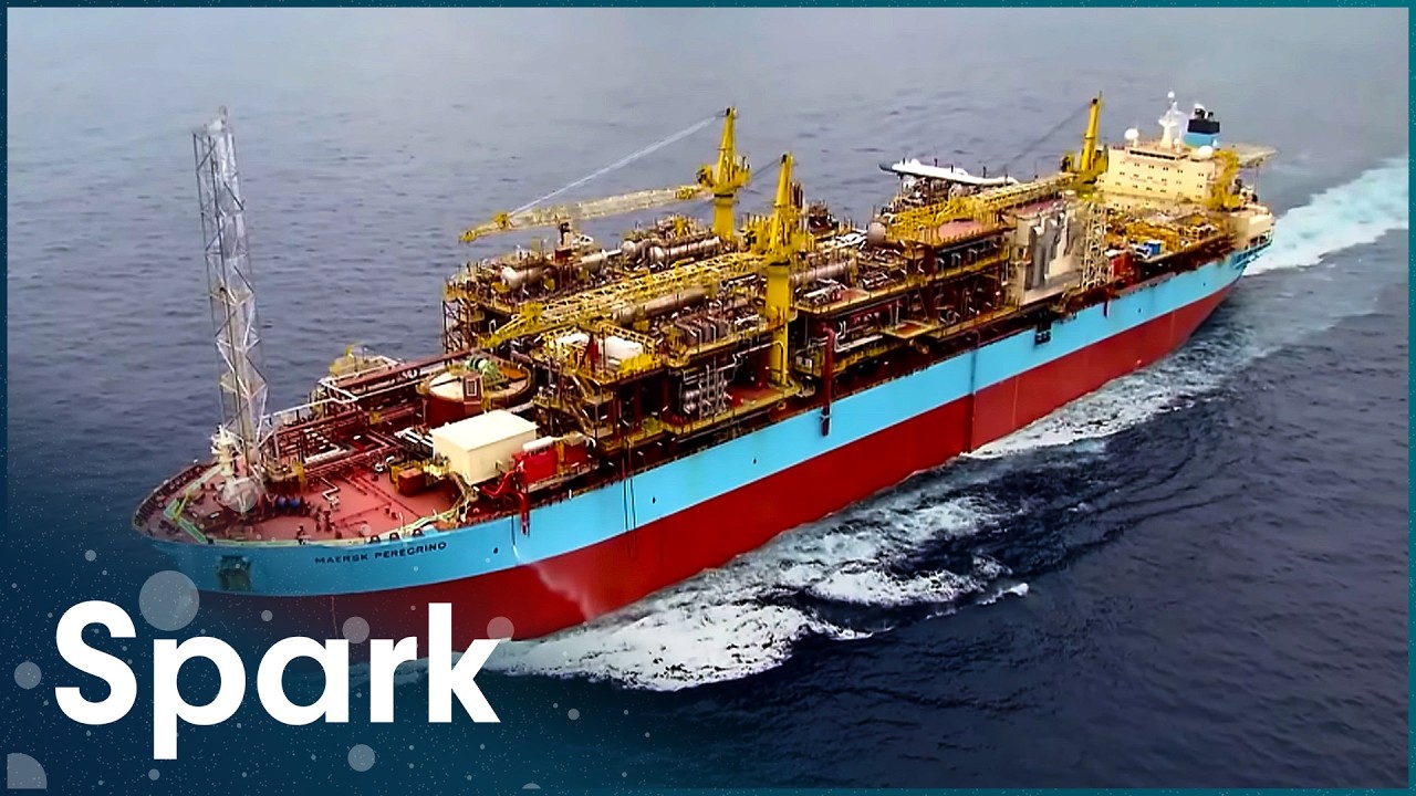 Documentary backdrop image for Maersk Peregrino: Turning A Super-Tanker Into An Oil Production Facility (2026)