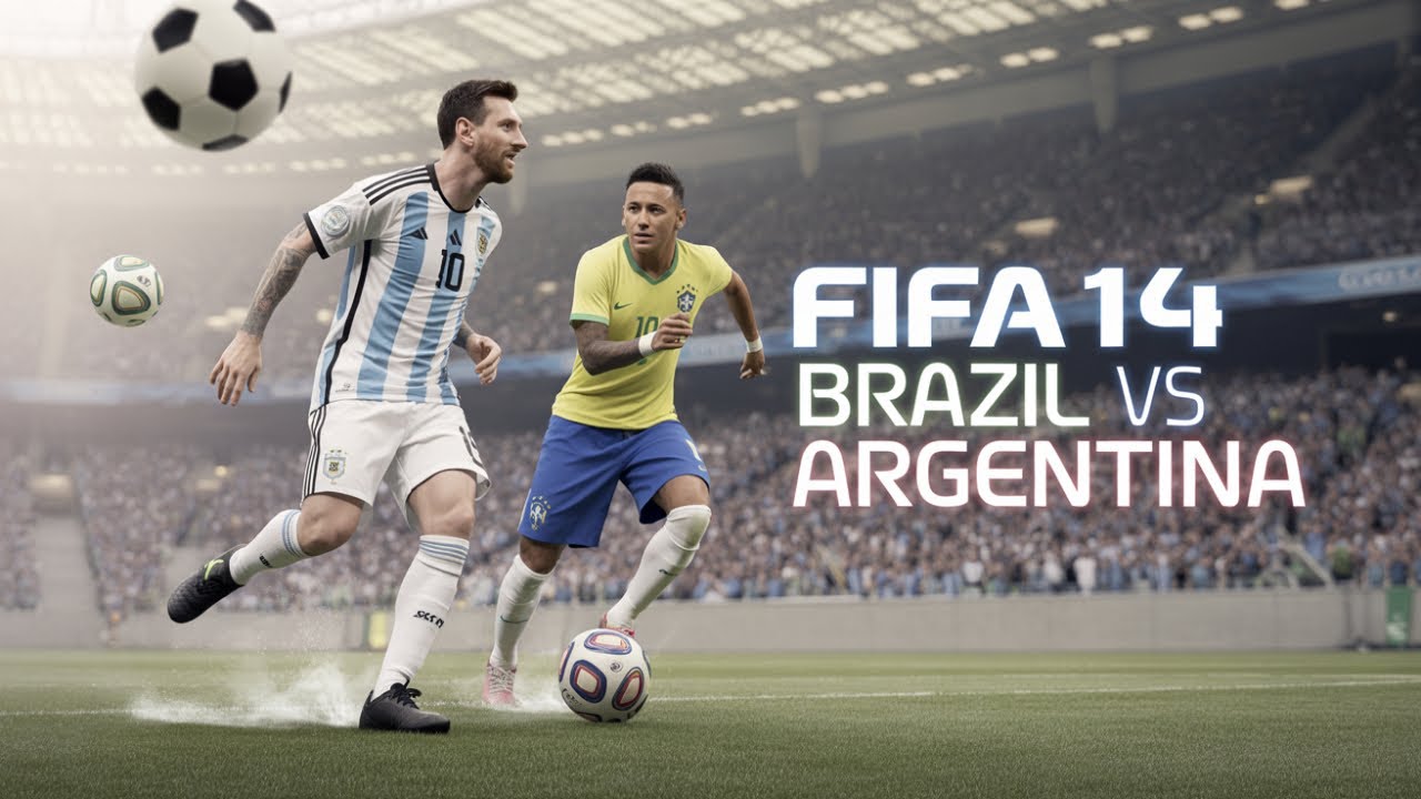 BRAZIL VS ARGENTINA GAMEPLAY I HIGHLIGHTS I FIFA 14 GAMEPLAY 