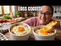 Eggs Cocotte - Ham & Gruyure Cheese - Classic French Dish