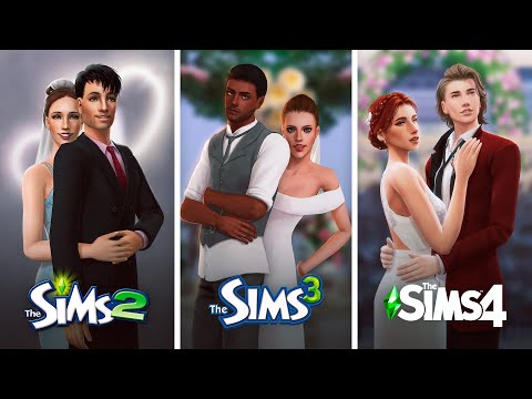 Свадебная церемония в The Sims / Сравнение 3 частей