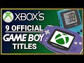 The official Xbox games on the Game Boy