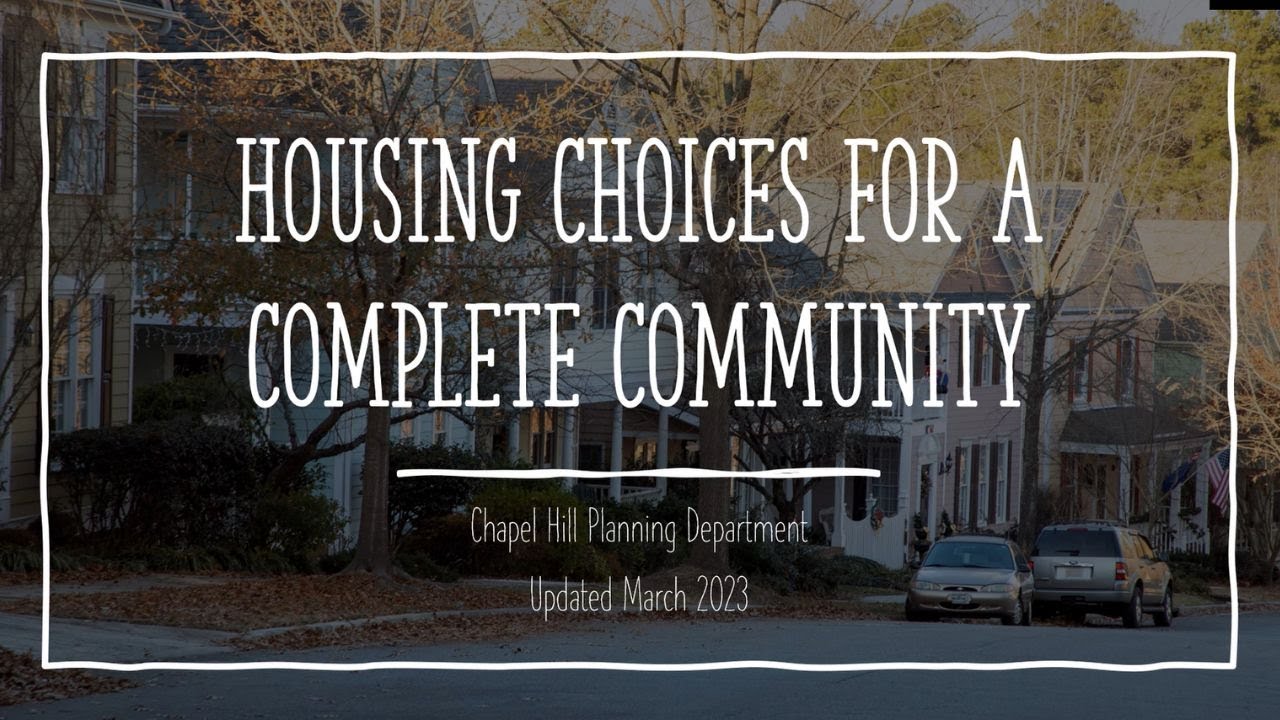 Housing Choices for a Complete Community rev. March 2023 - YouTube