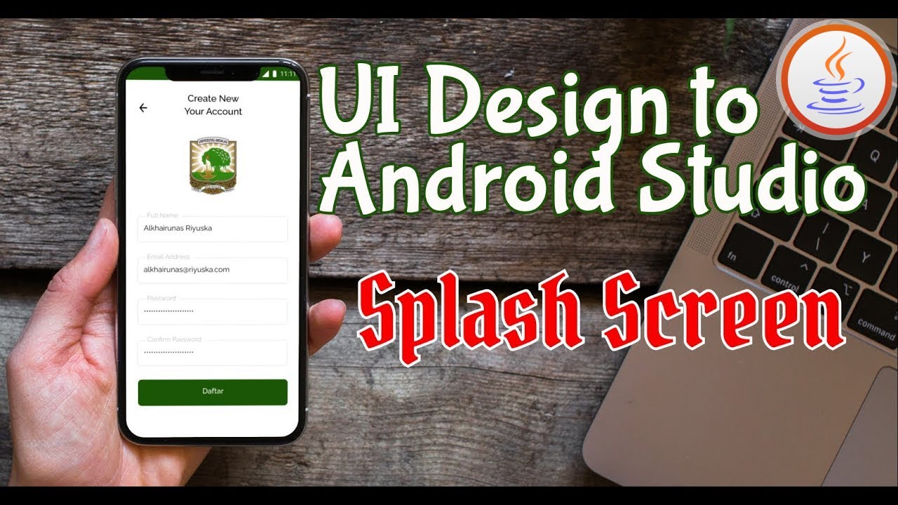 Tutorial Android Layout | Splash Screen Android | UI Design to android ...