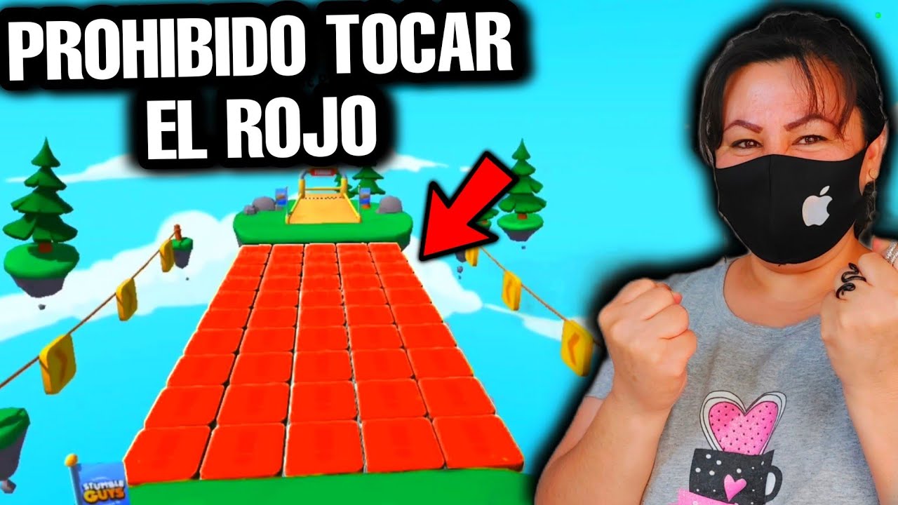 MI MAMÁ NOS PROHIBE TOCAR EL COLOR ROJO EN STUMBLE GUYS!! 😱 *Reto con mi hermana*