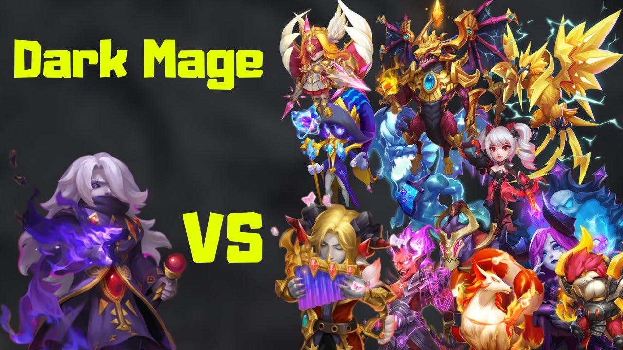 Dark Mage Vs Top Legends | Castle Clash