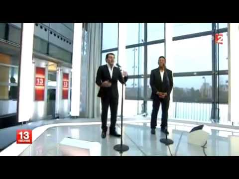 David SERERO & Jermaine JACKSON au JT 13h FRANCE 2 avec les "Feuilles Mortes"