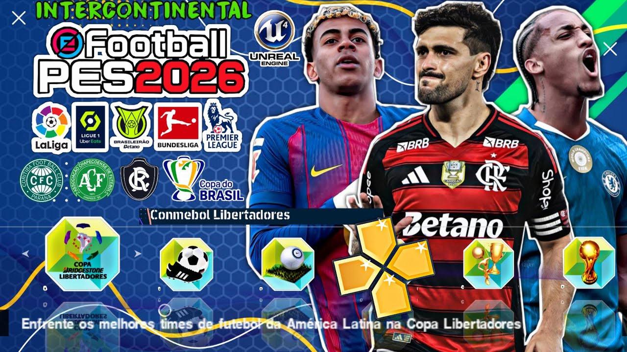✅ eFootBall PES 2026 PPSSPP Download MEDIAFIRE LINK DIRETO Lite 300 MB Gráficos HD Offline 