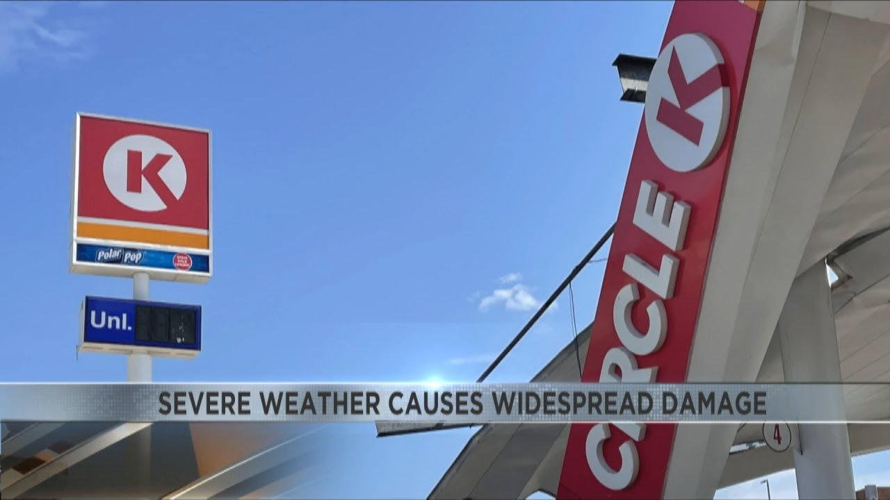 Sunday's storms left behind a trail of destruction - YouTube