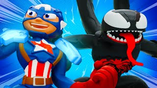 The New Avengers Take On Venom 30 Minutes Play-Doh Marvel